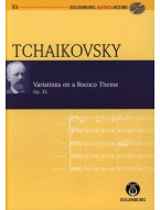 P.I. Čajkovskij: Variations on a Rococo Theme op 33 (noty, partitura)(+audio)