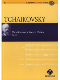 P.I. Čajkovskij: Variations on a Rococo Theme op 33 (noty, partitura)(+audio)