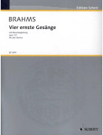 Johannes Brahms: Vier Ernste Gesange Op. 121 (noty na klavír, zpěv)