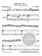 Jean-Baptiste Loeillet de Gant: Sonate Opus 3/1 in C Major (noty na zobcovou flétnu, klavír)