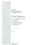 Antony Hopkins: 4 Dances (noty na zobcovou flétnu, klavír)