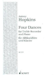 Antony Hopkins: 4 Dances (noty na zobcovou flétnu, klavír)