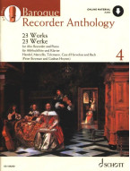 Baroque Recorder Anthology 4 (noty na zobcovou flétnu, klavír)(+audio)
