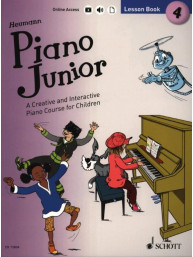 Hans-Günter Heumann: Piano Junior - Lesson Book 4 (noty na klavír)(+audio)