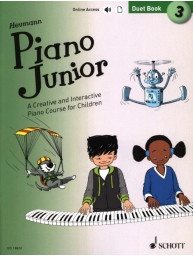 Hans-Günter Heumann: Piano Junior - Duet Book 3 (noty na klavír)(+audio)