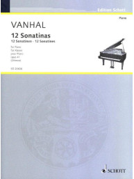 Jan Křtitel Vaňhal: 12 Easy And Progressive Sonatinas Op. 41 (noty na klavír)