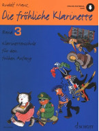 Rudolf Mauz: Die fröhliche Klarinette 3 (noty na klarinet)(+audio)