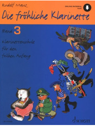 Rudolf Mauz: Die fröhliche Klarinette 3 (noty na klarinet)(+audio)