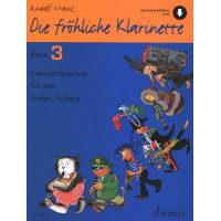 Rudolf Mauz: Die fröhliche Klarinette 3 (noty na klarinet)(+audio)