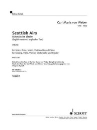 Carl Maria von Weber: Scottish Airs WeV U. 16 (noty na housle)