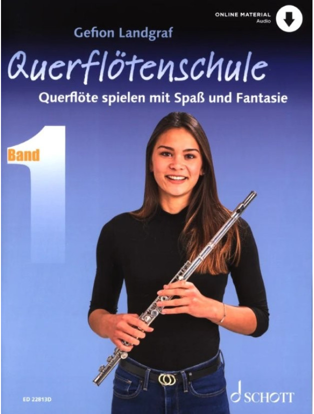 Gefion Landgraf: Querflötenschule 1 (noty na příčnou flétnu)(+audio)