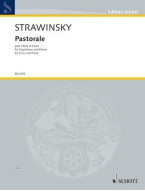 Igor Stravinskij: Pastorale (noty na klavír, zpěv)