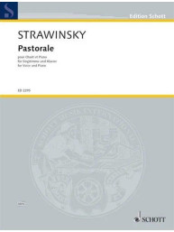 Igor Stravinskij: Pastorale (noty na klavír, zpěv)
