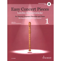 Easy Concert Pieces 1 (noty na zobcovou flétnu, klavír)(+audio)
