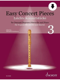 Easy Concert Pieces 3 (noty na zobcovou flétnu, klavír)(+audio)