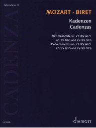 Idil Biret, Mozart: Cadenzas (noty na klavír)