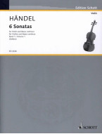Georg Friedrich Händel: 6 Sonatas Book 1 (noty na housle, klavír)