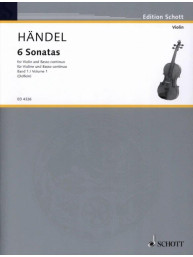 Georg Friedrich Händel: 6 Sonatas Book 1 (noty na housle, klavír)
