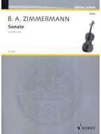 Bernd Alois Zimmermann: Sonate (noty na housle)