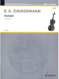 Bernd Alois Zimmermann: Sonate (noty na housle)