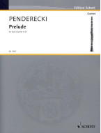 Krzysztof Penderecki: Prelude (noty na klarinet)