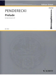 Krzysztof Penderecki: Prelude (noty na klarinet)