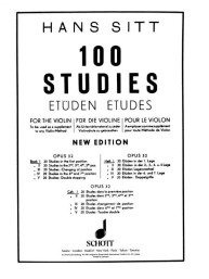 Hans Sitt: 100 Studies - Etüden - Études Op. 32 Vol. 1 (noty na housle)