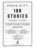 Hans Sitt: 100 Studies - Etüden - Études Op. 32 Vol. 3 (noty na housle)