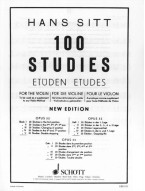 Hans Sitt: 100 Studies - Etüden - Études Opus 32 Vol. 5 (noty na housle)
