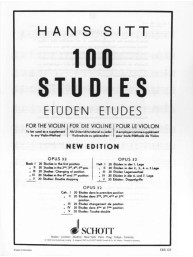 Hans Sitt: 100 Studies - Etüden - Études Opus 32 Vol. 5 (noty na housle)