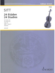 Hans Sitt: 24 Studies Op. 32 Vol. 1 (noty na violu)