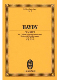 Joseph Haydn: Quartet In D Minor Op.76 No.2 (noty, partitura)