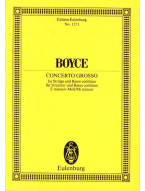 William Boyce: Concerto grosso E minor (noty, partitura)