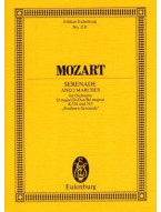 W.A. Mozart: Serenade No. 9 In D Major & 2 Marches (noty, partitura)