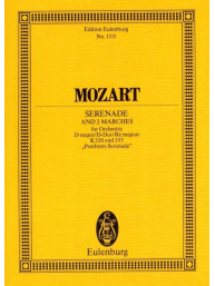 W.A. Mozart: Serenade No. 9 In D Major & 2 Marches (noty, partitura)