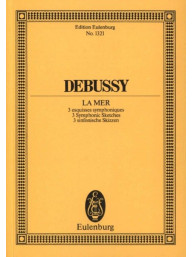 Claude Debussy: La Mer - 3 Symphonic Sketches (noty, partitura)
