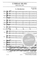 Igor Stravinskij: L'Oiseau de feu (noty, partitura)