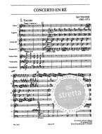 Igor Stravinskij: Concerto en ré (noty, partitura)