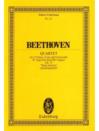 Beethoven: Quartet In E Flat Op.74 (noty, partitura)