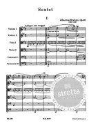 Johannes Brahms: Sextet Op 36 In G Major (noty, partitura)