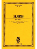 Johannes Brahms: Quintet In B Minor Op.115 (noty, partitura)