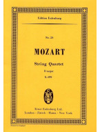 W.A. Mozart: String Quartet In D Major K 499 (noty, partitura)