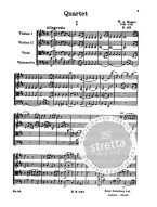 W.A. Mozart: String Quartet In D Major K 499 (noty, partitura)