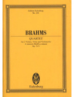 Johannes Brahms: Quartet Op 51 No 2 In A Minor (noty, partitura)