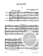 Johannes Brahms: Quartet Op 51 No 2 In A Minor (noty, partitura)