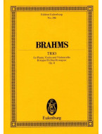 Johannes Brahms: Piano Trio In B Major Op. 8 (noty, partitura)