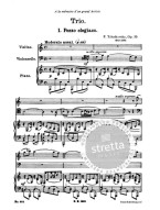 Petr Iljič Čajkovskij: Trio In A minor. Op. 50 (noty, partitury)