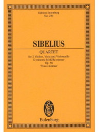Jean Sibelius: Quartet In D Minor Op. 56 'Voces intimae' (noty, partitury)