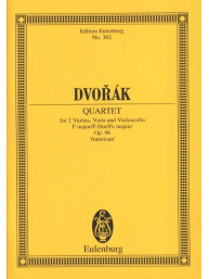 Antonín Dvořák: Quartet F Major Op.96 'American' (noty, partitury)
