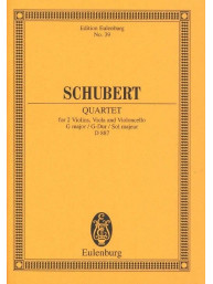 Franz Schubert: Quartet In G Major Op. 161 D 887 (noty, partitury)